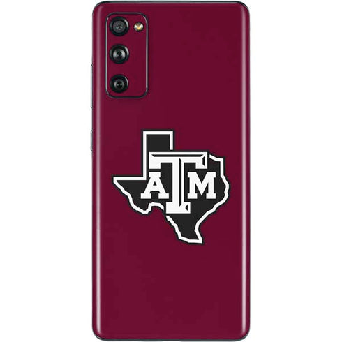 Texas A&M University Black Logo Galaxy S20 Fan Edition Skin